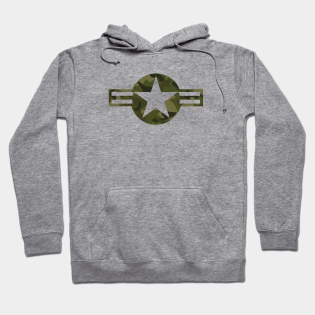 Military Camouflage Symbol Hoodie by restructured concepts